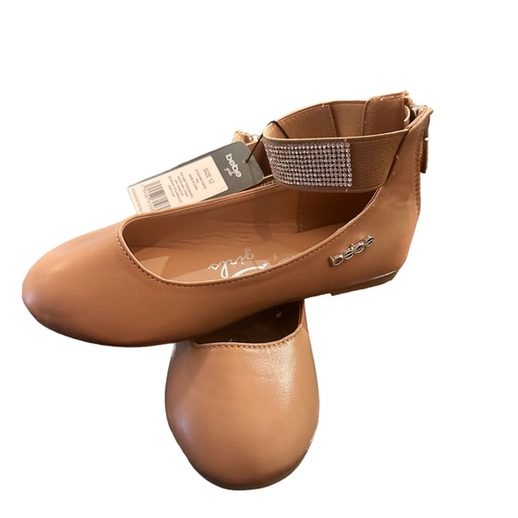 Little Girls Size 12 Tan BeBe Sandals Blinging Glam - Picture 4 of 7